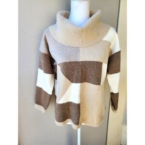 St‎ Michael Cowl Neck Angora Lambs Wool 90s Old Money 90s Sweater Womens 14